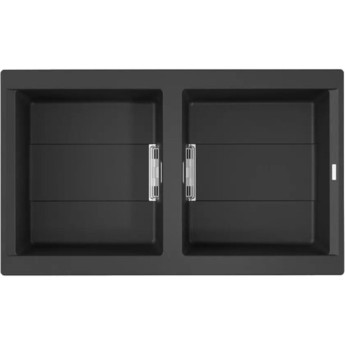 Мойка OMOIKIRI BANZEN 86-2-GB Artceramic/графит