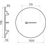 Декоративный элемент для корзинчатого вентиля OMOIKIRI DEC-BL 4956772