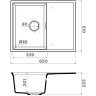 Мойка OMOIKIRI YORU 64-BL Side Artgranit/черный 4997318