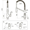 Смеситель OMOIKIRI MIKAWA 2 PLUS-SB-GM латунь/вороненая сталь 4994454